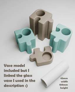 Puzzle Vases 3d model