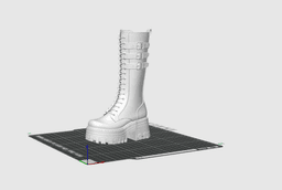Gothic Knee-High Boot Vase STL | Alternative Flower Vase 3D Print File | Punk Platform Boot Decor 3d model