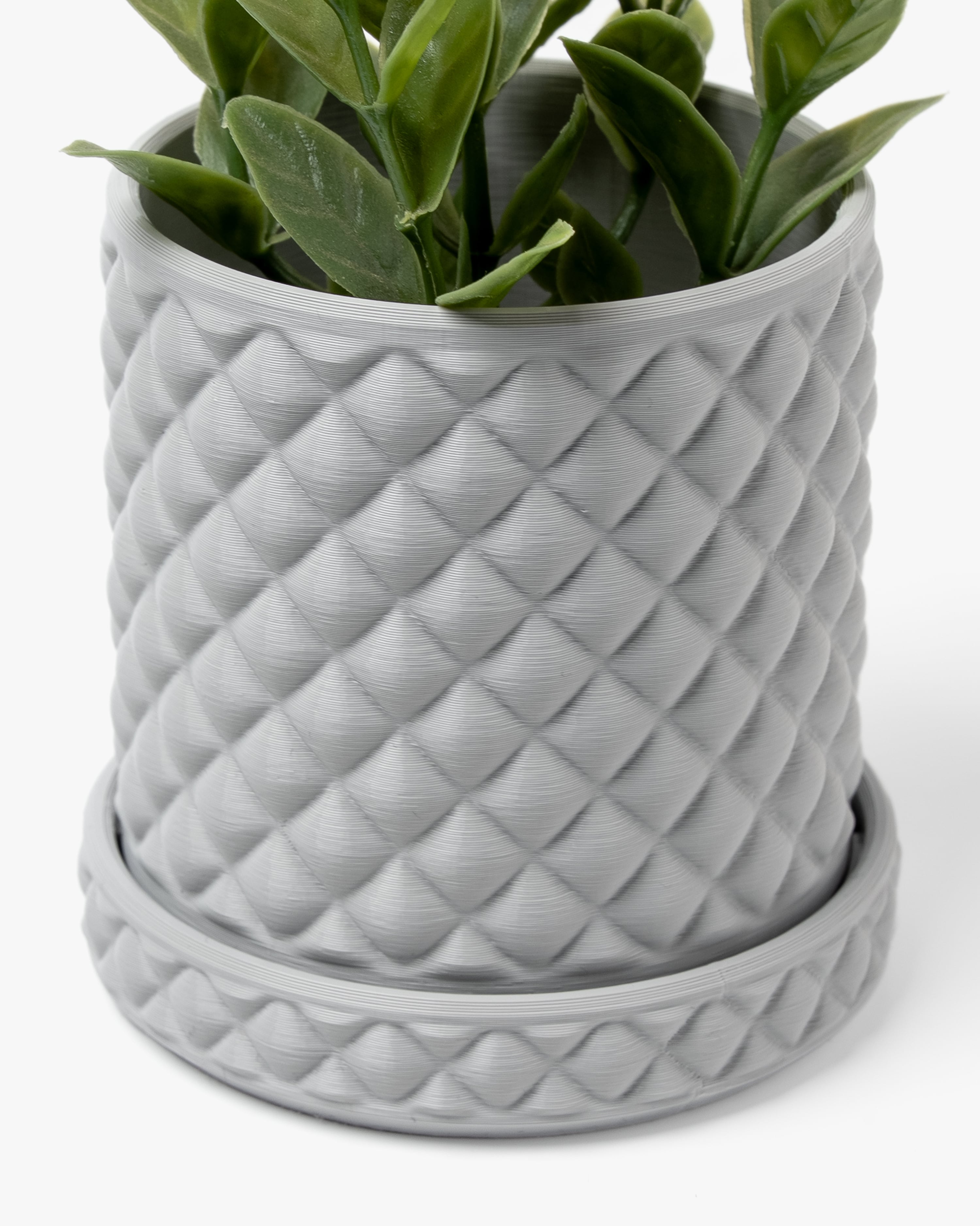 Diamond Quilted Planter 3d model
