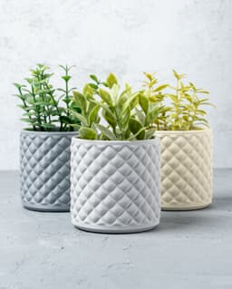 Diamond Quilted Planter 3d model