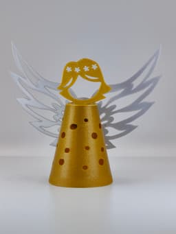 Christmas Angel Tealight Lantern 3d model