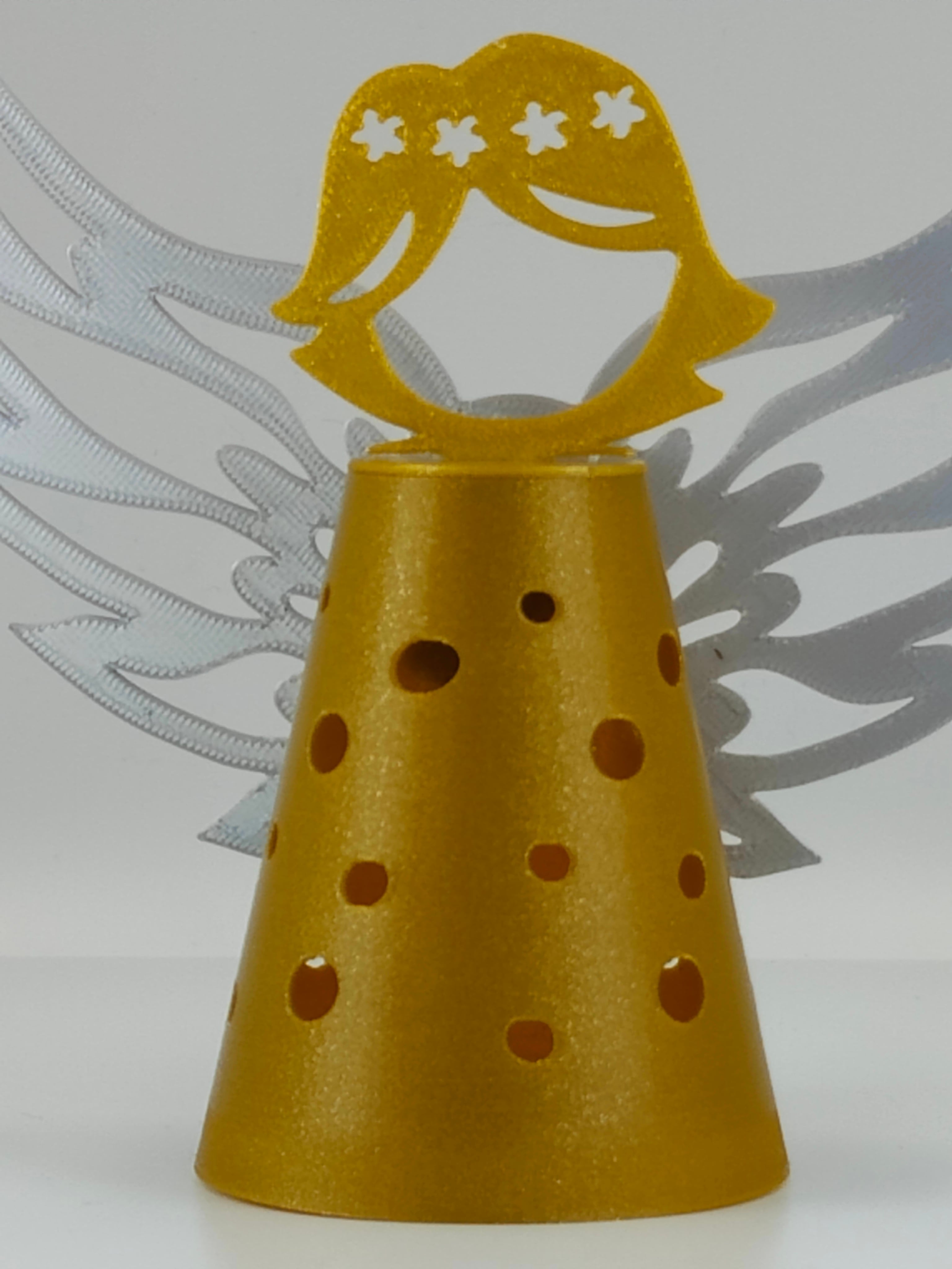 Christmas Angel Tealight Lantern 3d model