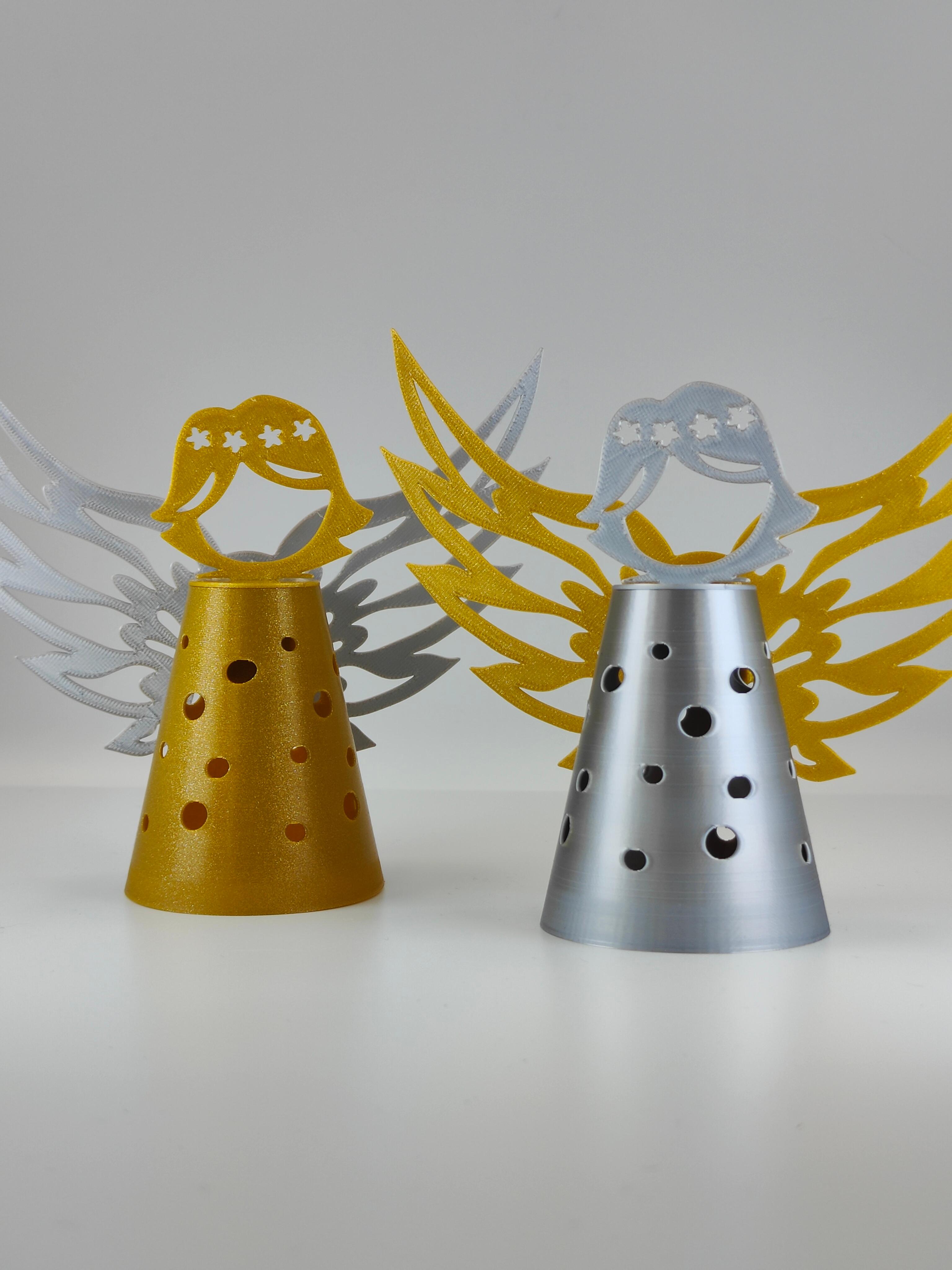 Christmas Angel Tealight Lantern 3d model