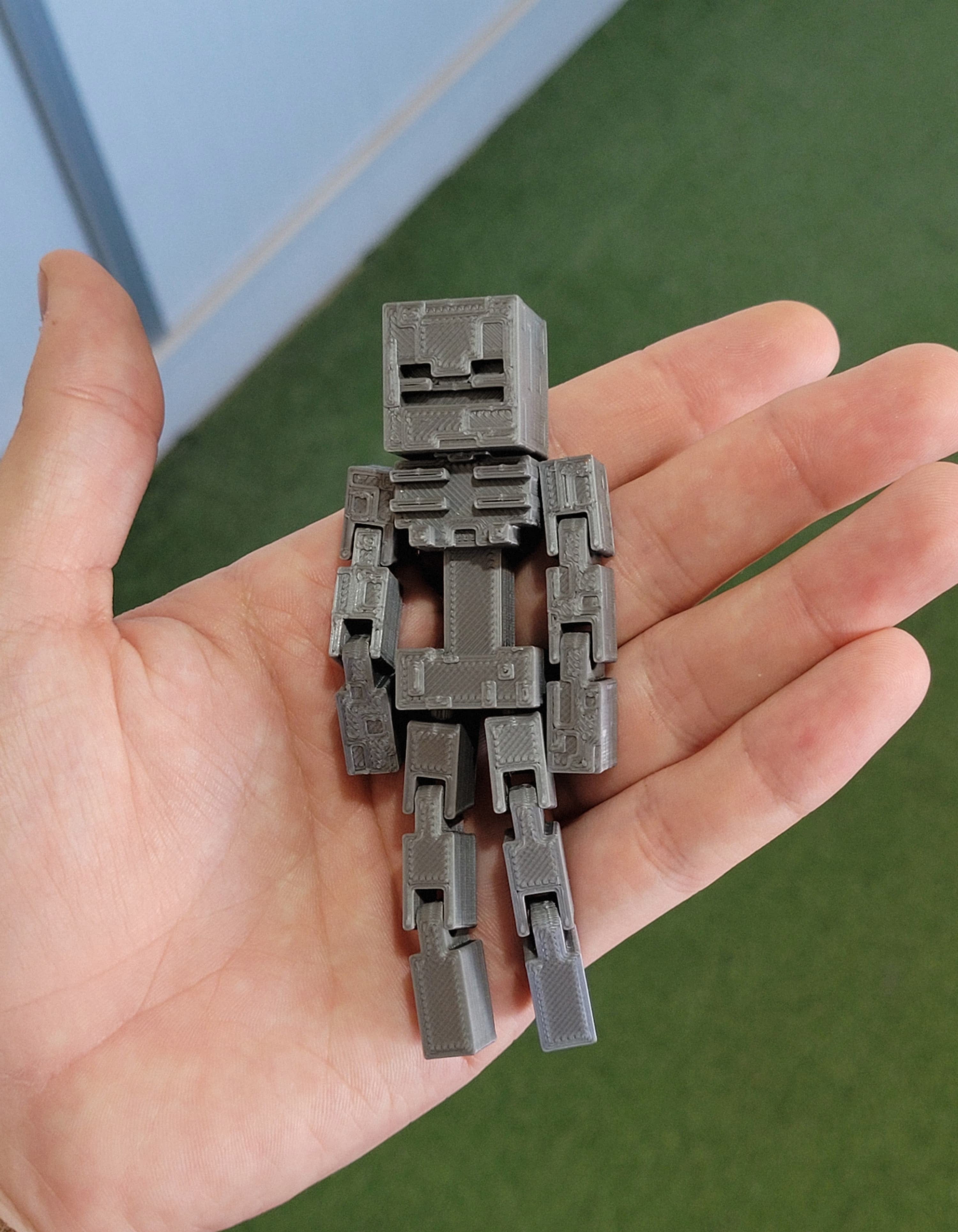 MINECRAFT ESQUELETO/SKELETON FLEXI PRINT IN PLACE 3d model