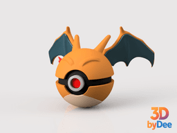 Charizard Poke Ball 3d model