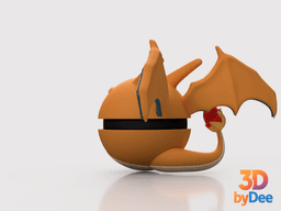 Charizard Poke Ball 3d model