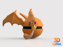Charizard Poke Ball 3d model