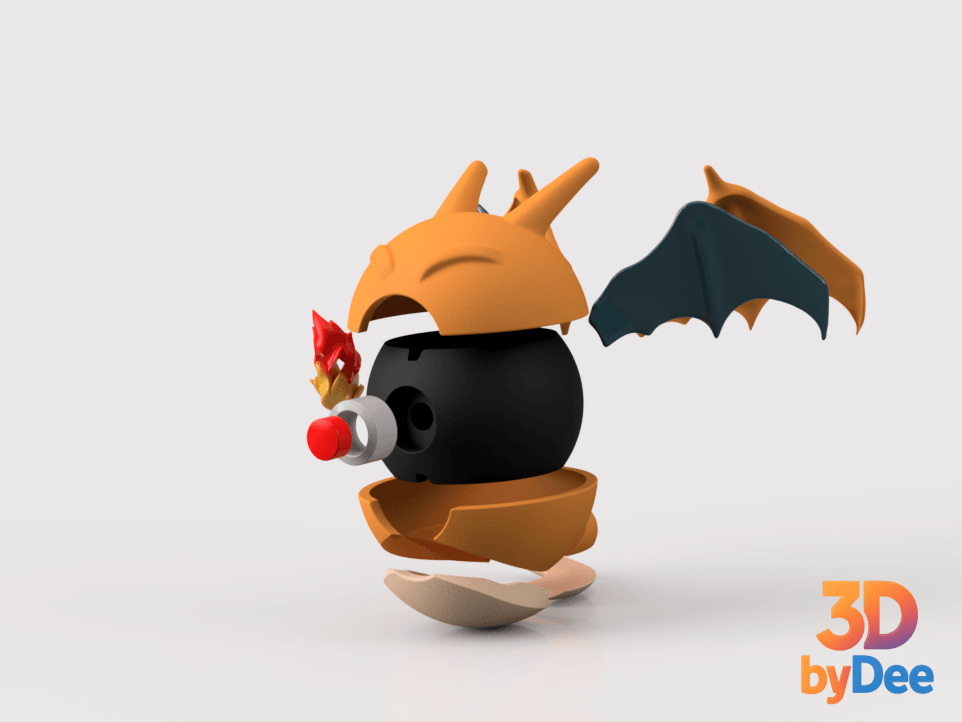 Charizard Poke Ball 3d model