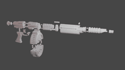 E-550 Repeating Blaster Custom 3D Print File (STL) 3d model