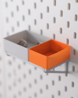 IKEA SKADIS Sliding Shelf with Organizer (Large) 3d model