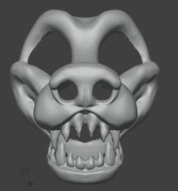 Toony fursuit head base (sharp tooth) 3d model