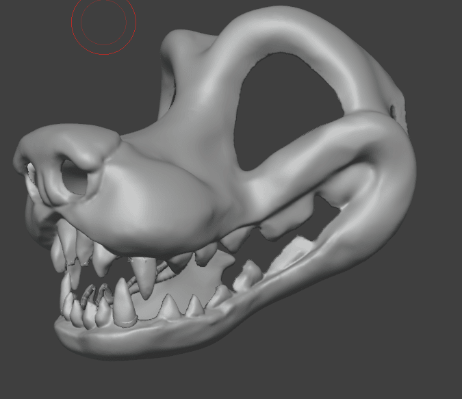 Toony fursuit head base (sharp tooth) 3d model