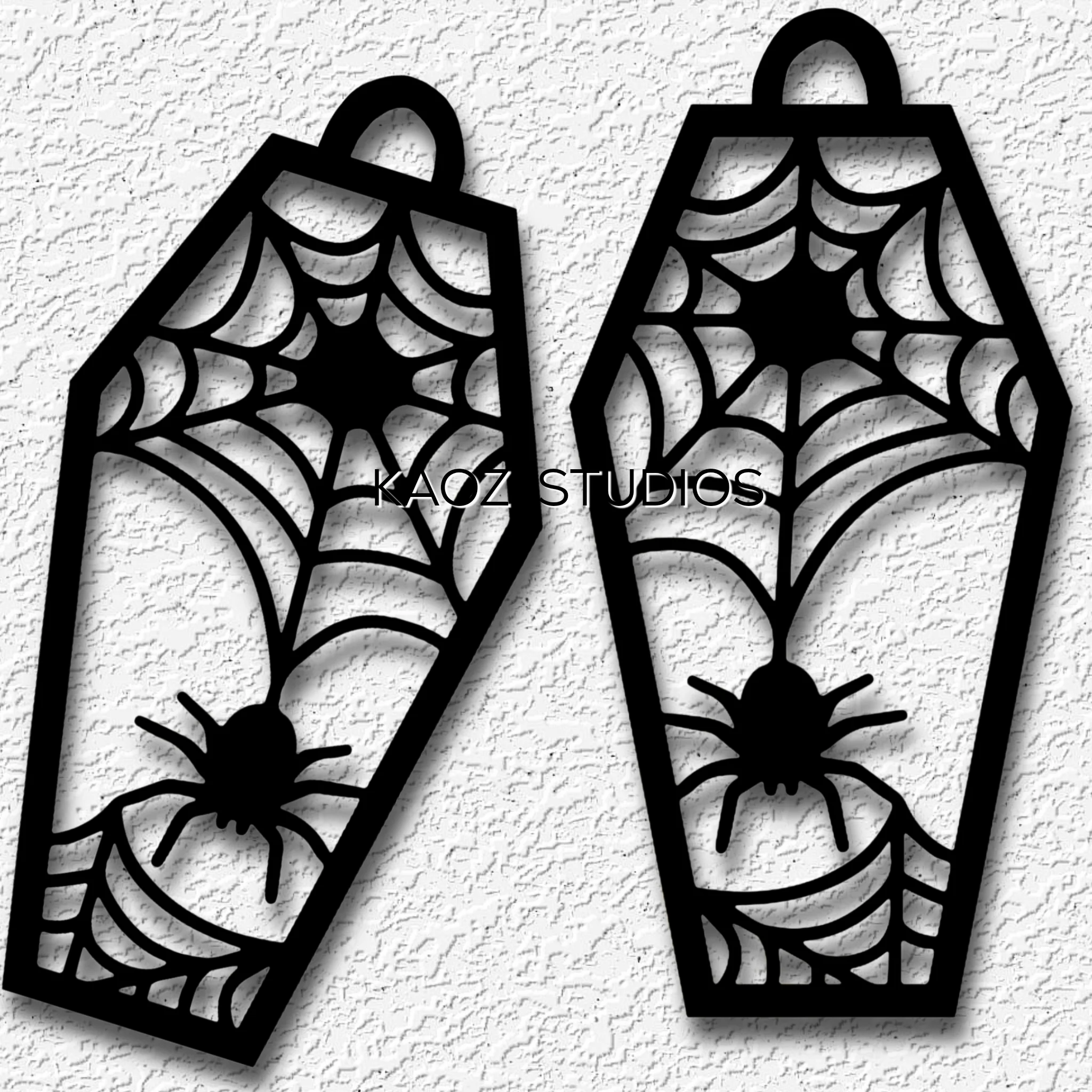 Halloween Decor Coffin decoration Spiderweb Party charms 3d model
