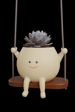 Happy Hanging Pot 3d model
