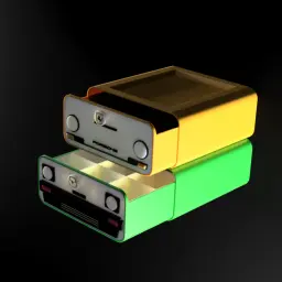 Deskop Car Concept Drawer Storage Box 3d model