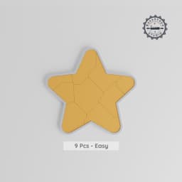 Star Montessori Puzzle, Progressive Learning Tray, 3-Difficulty Levels, Celestial Star Design, Easy/Moderate/Hard, 9/15/24 pcs STL PRODUCT_8091 3d model