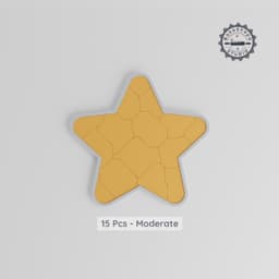 Star Montessori Puzzle, Progressive Learning Tray, 3-Difficulty Levels, Celestial Star Design, Easy/Moderate/Hard, 9/15/24 pcs STL PRODUCT_8091 3d model