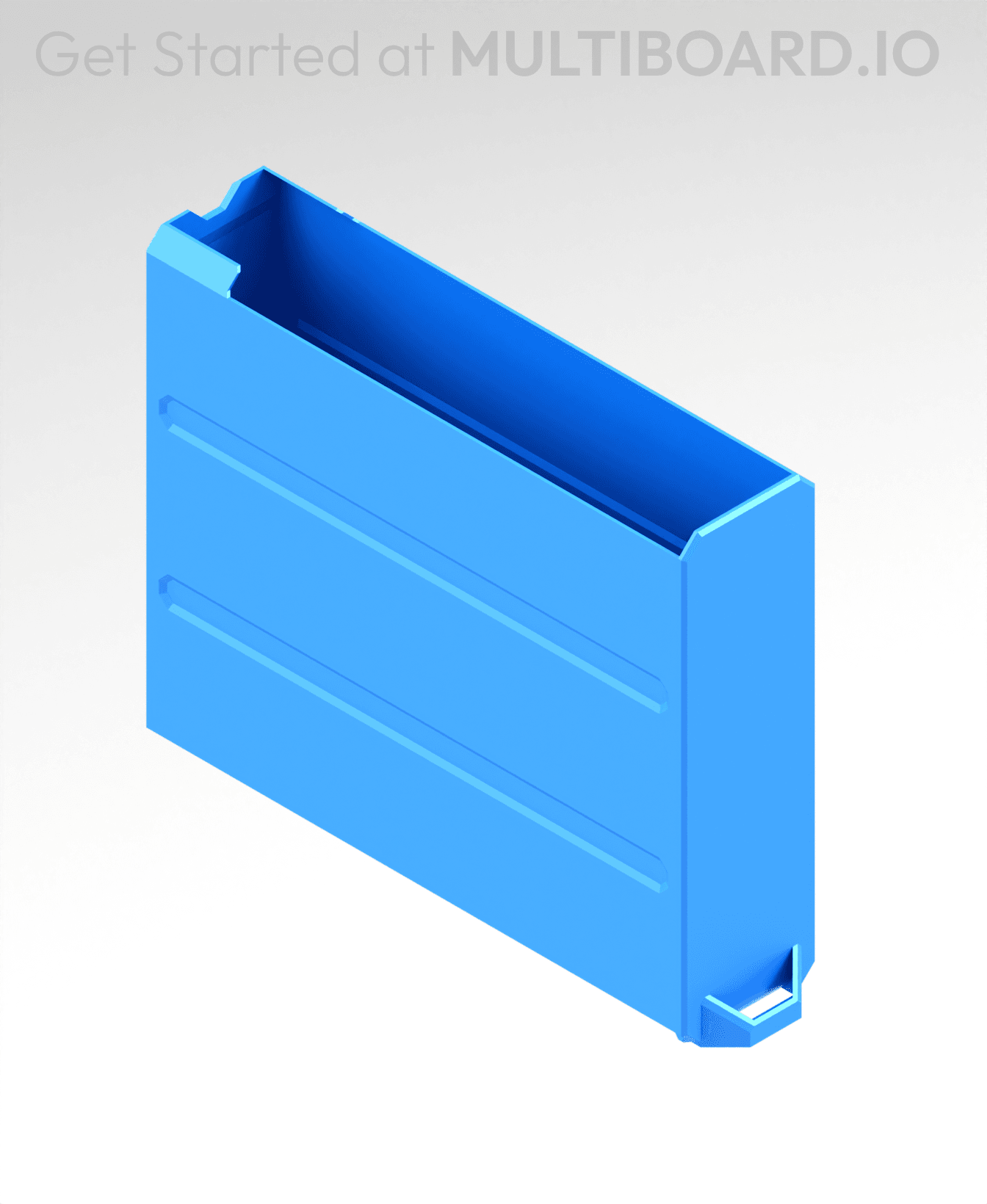 1x3x3.5 LU - Magnetic - Simple Multibin Drawer 3d model