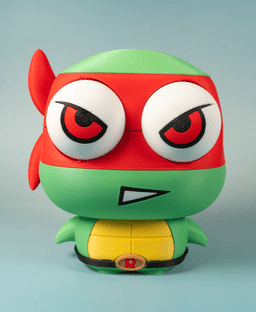 (Large)Toddler Mutant Ninja Turtle Rapko (No AMS/No Support/No Glue) 3d model