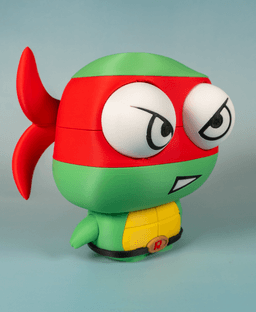 (Large)Toddler Mutant Ninja Turtle Rapko (No AMS/No Support/No Glue) 3d model