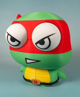 (Large)Toddler Mutant Ninja Turtle Rapko (No AMS/No Support/No Glue) 3d model