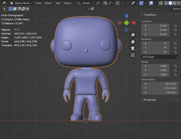 Free Funko Male Base Chill Shirt 3d model