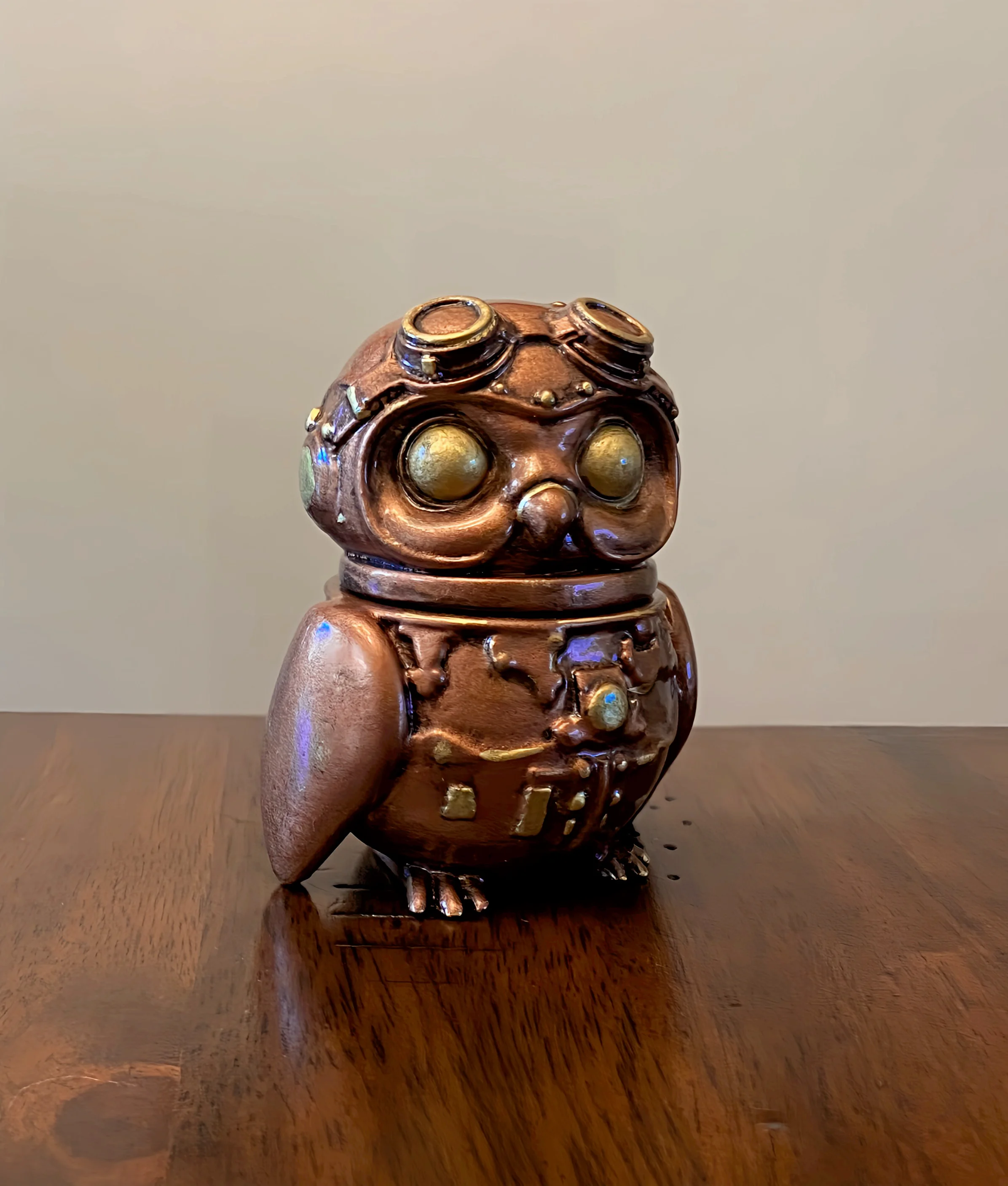 I really enjoyed making this little guy! I scaled him down to 50% and everything came out great. Painting more supports on around the lid in Prusa really helped. Thank you!