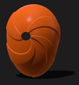 Naruto Obito Akatsuki Mask – 3D Printable Cosplay Prop 3d model
