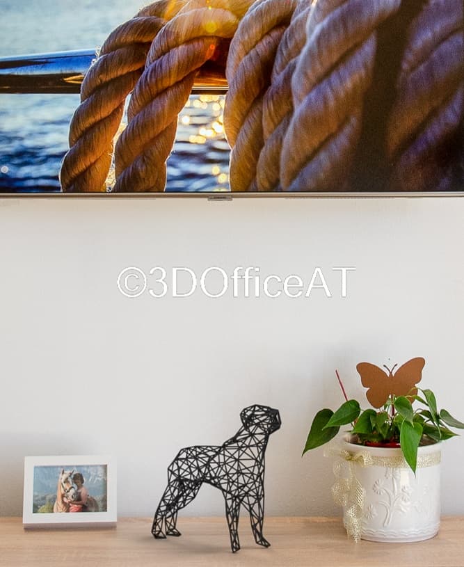 Thin Dog πΆπ - Dog on self in living room - 3d model