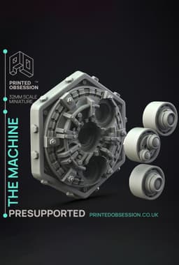 Mechanical Device - Side Quest Shop - PRESUPPORTED - Illustrated and Stats - 32mm scale 3d model