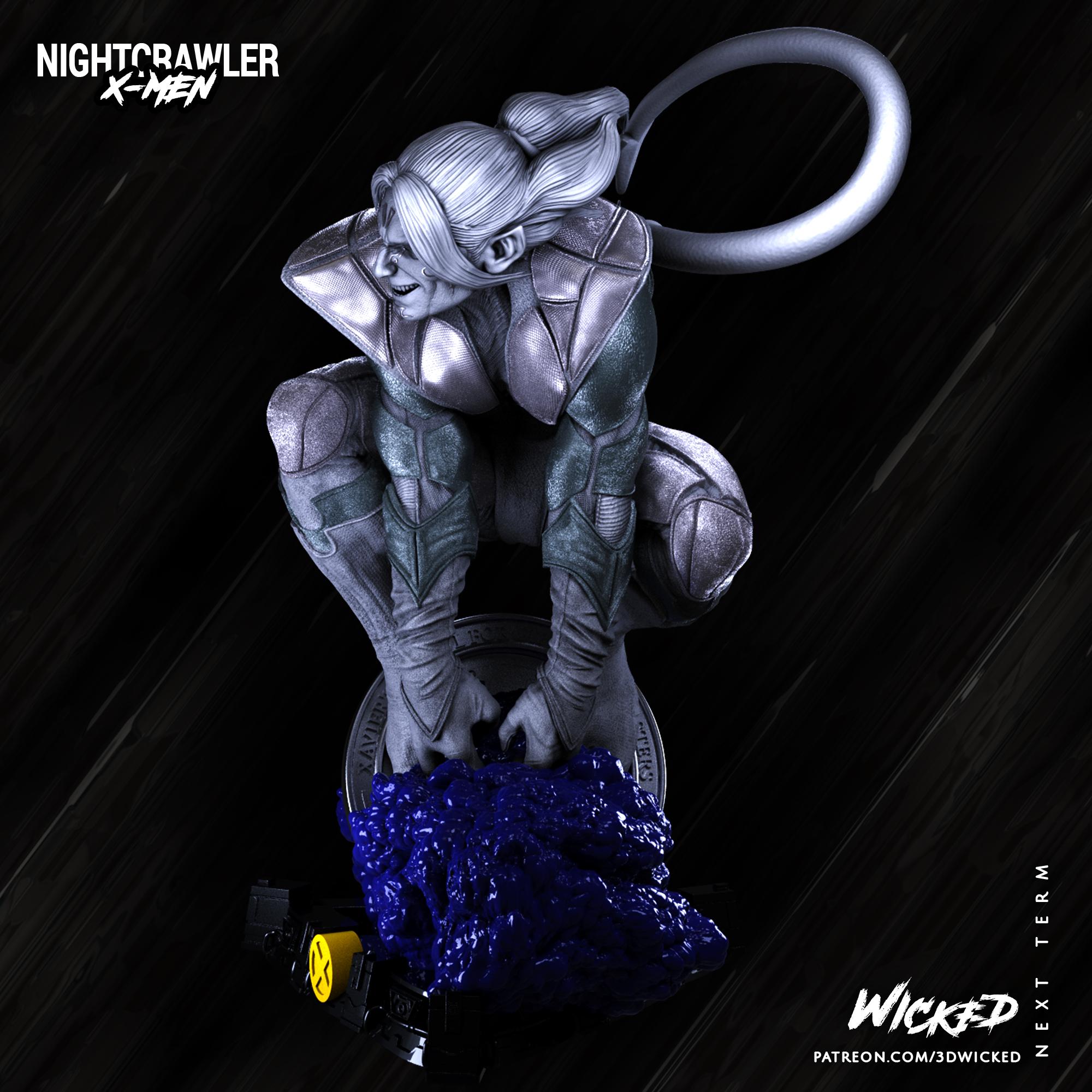 Wicked Marvel Nightcrawler Bust: Tested and ready for 3d printing 3d model