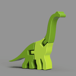Articulated Brachiosaurus 3d model