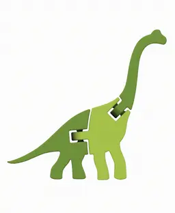 Articulated Brachiosaurus 3d model