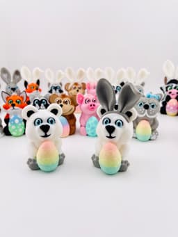 Eggables Bears 3d model