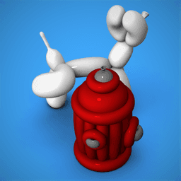 Balloon Fire Hydrant 3d model