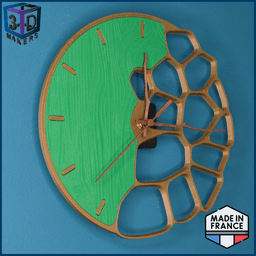Voronoi design wall clock 300mm 3d model