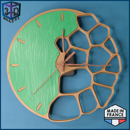 Voronoi design wall clock 300mm 3d model