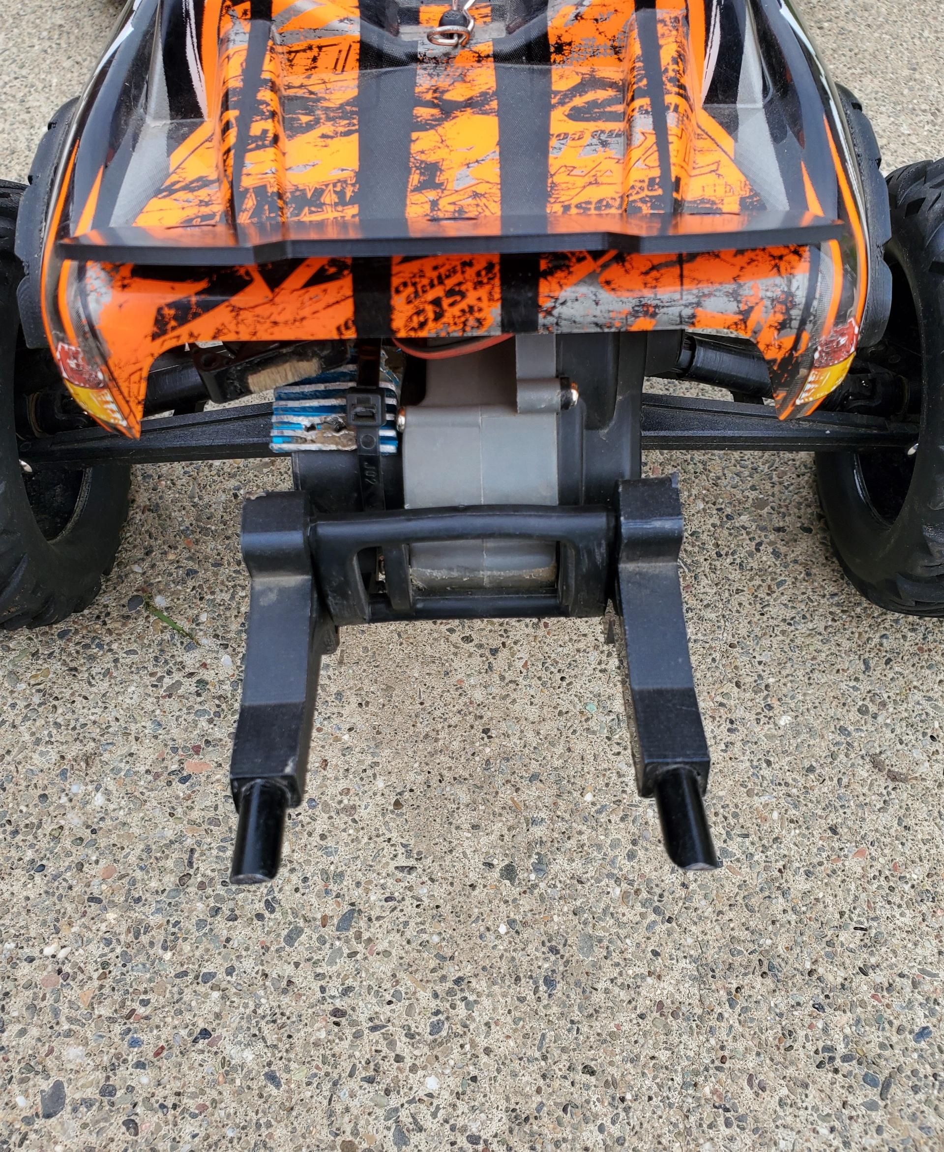Traxxas Rustler Adjustable Sparking wheelie Bar! 3d model