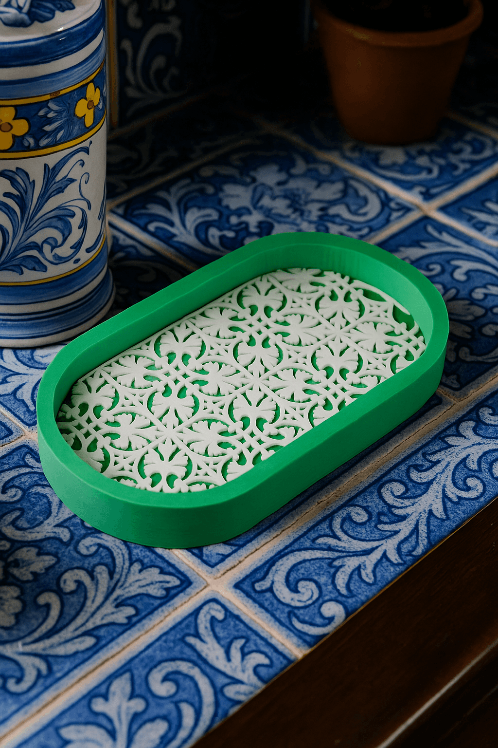 Algarve Tray – Portuguese-Style Decorative Serving Tray 3d model