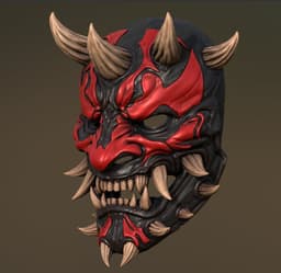 Darth Maul Menpo Mask 3d model