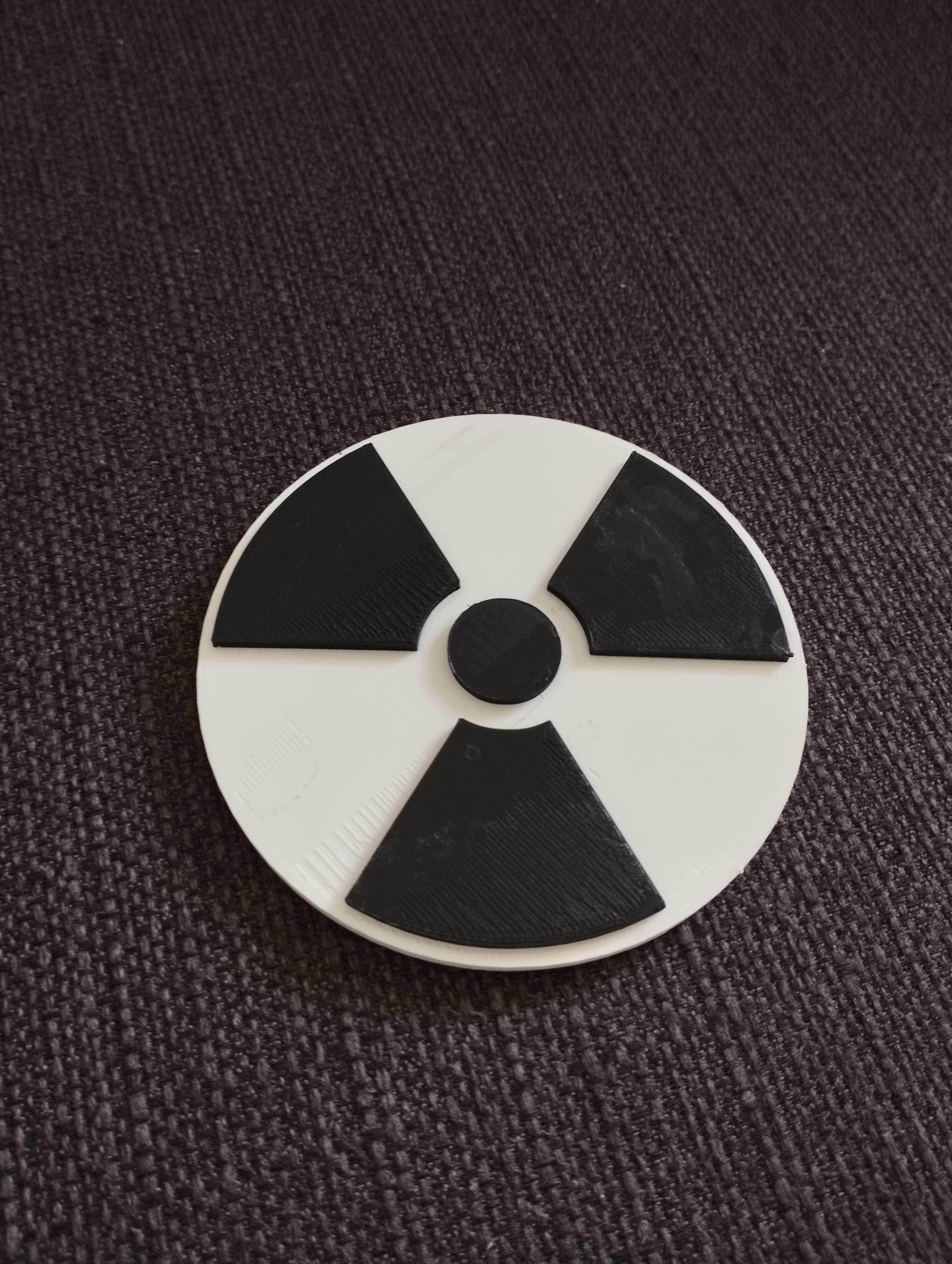 Radiation Coaster (Coaster for Drinks) - Radiation Hazard Bundle 3d model
