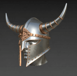 Viking Horned Helmet #3 – Wearable STL & 3MF 3d model