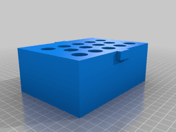 Glass Vial Storage and Presentation Box 3d model