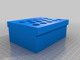 Glass Vial Storage and Presentation Box 3d model