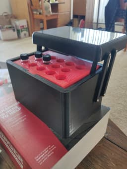 Glass Vial Storage and Presentation Box 3d model