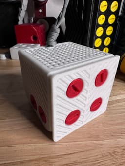 Mini Annoying Cash Gift Box - Print in Place, Articulating, 15 bolts of frustration, Tree Ornament 3d model