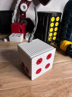 Mini Annoying Cash Gift Box - Print in Place, Articulating, 15 bolts of frustration, Tree Ornament 3d model