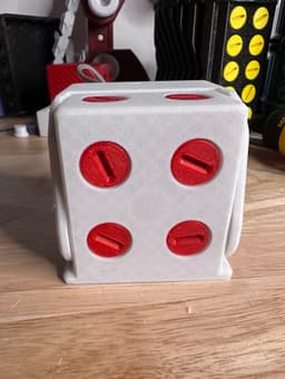 Mini Annoying Cash Gift Box - Print in Place, Articulating, 15 bolts of frustration, Tree Ornament 3d model