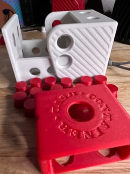 Mini Annoying Cash Gift Box - Print in Place, Articulating, 15 bolts of frustration, Tree Ornament 3d model