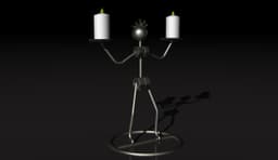 Metal Art Candle Holder 05.stl 3d model